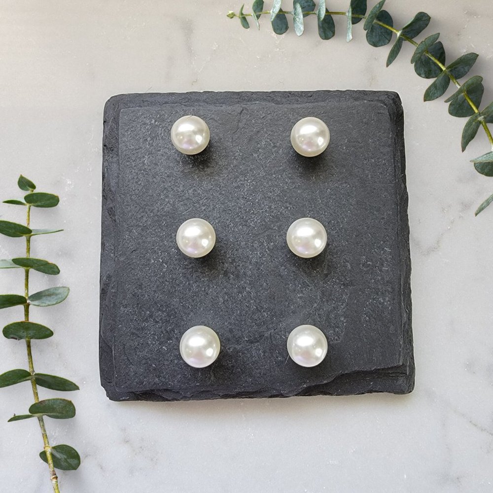 Ivory Pearl Magnet Set - Classy & Elegant Fridge Magnets